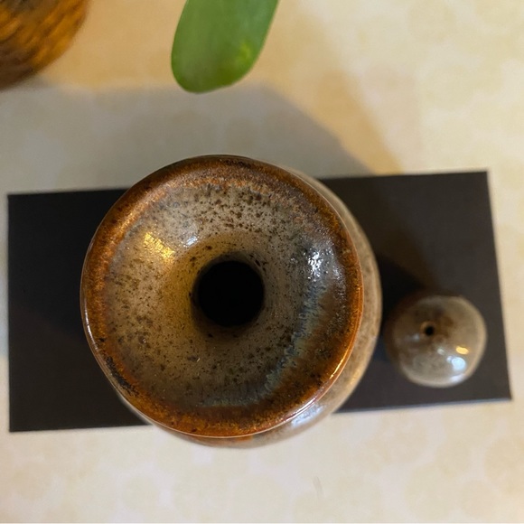 Vintage Kurenda Pottery oil lamp signed studio pottery - Picture 7 of 7